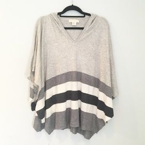 Lovestitch Grey Hooded Poncho